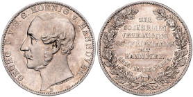 HANNOVER, Georg V., 1851-1866, Vereinstaler 1865 B. Ostfriesland.
 f.st
AKS 161; T.177; Dav.685