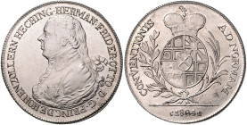 HOHENZOLLERN-HECHINGEN, Hermann Friedrich Otto, 1798-1810, Konventionstaler 1804.
 st
AKS 1; T.203; Dav.715