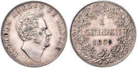 NASSAU, Wilhelm, 1816-1839, Gulden 1839.
 Vs.fleckig, ss+
AKS 43; J.44