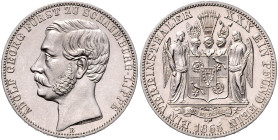 SCHAUMBURG-LIPPE, Adolf Georg, 1860-1893, Vereinstaler 1865 B.
Ware ist regelbesteuert
standard taxation
st
AKS 19; T.390; Dav.910