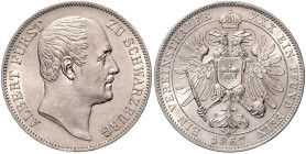 SCHWARZBURG-RUDOLSTADT, Albert, 1867-1869, Vereinstaler 1867.
 f.st/st
AKS 32; T.398; Dav.919