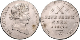 WESTFALEN, Hieronymus Napoleon, 1807-1813, Konventionstaler 1811 C.
Ware ist regelbesteuert
standard taxation
f.vz
AKS 8; T.412; Dav.933