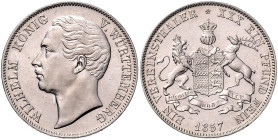 WÜRTTEMBERG, Wilhelm I., 1816-1864, Vereinstaler 1857.
 f.st
AKS 77; T.439; Dav.959