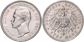 HESSEN, Ernst Ludwig, 1892-1918, 5 Mark 1900 A.
 f.vz
J.73