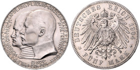 HESSEN, Ernst Ludwig, 1892-1918, 5 Mark 1904. 400.Geburtstag Philipps des Großmütigen.
 PP
J.75