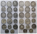 PREUSSEN, Wilhelm I., 1861-1888, 5 Mark 1875 A (s/ss), 1876 A (2x s/ss), Friedrich III. 2 Mark 1988 A (vz), 5 Mark 1888 A (vz), 3 Mark 1909 A (ss), 5 ...