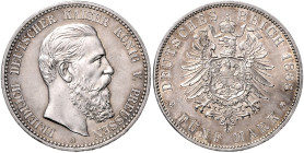 PREUSSEN, Friedrich III., 1888, 5 Mark 1888 A.
 st
J.99