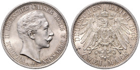PREUSSEN, Wilhelm II., 1888-1918, 2 Mark 1908 A.
 st
J.102