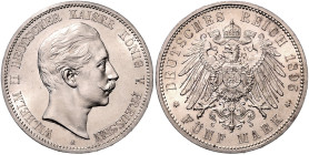 PREUSSEN, Wilhelm II., 1888-1918, 5 Mark 1895 A.
 st
J.104