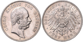 SACHSEN, Georg, 1902-1904, 5 Mark 1903 E.
 f.st
J.130