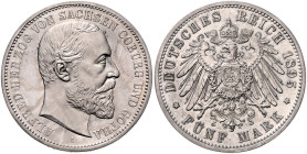 SACHSEN-COBURG-GOTHA, Alfred, 1893-1900, 5 Mark 1895 A.
 f.st
J.146