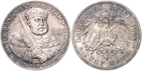 SACHSEN-WEIMAR-EISENACH, Wilhelm Ernst, 1901-1918, 5 Mark 1908. Universität Jena.
 Prachtex., st
J.161