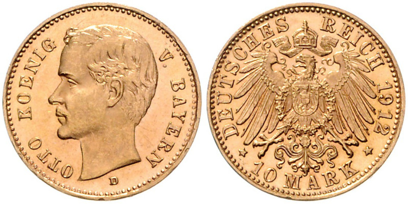 BAYERN, Otto, 1886-1913, 10 Mark 1912 D.
Ware ist regelbesteuert
standard taxa...