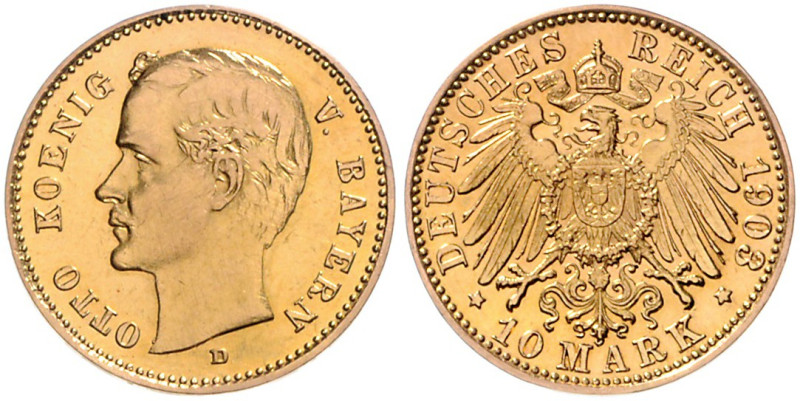BAYERN, Otto, 1886-1913, 10 Mark 1903 D.
Ware ist regelbesteuert
standard taxa...