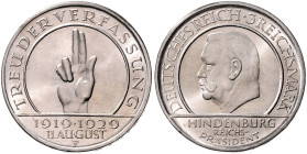 WEIMARER REPUBLIK, 1919-1933, 3 Reichsmark 1929 F. Schwurhand.
 st
J.340