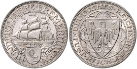 WEIMARER REPUBLIK, 1919-1933, 5 Reichsmark 1927 A. Bremerhaven.
 st
J.326