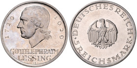 WEIMARER REPUBLIK, 1919-1933, 5 Reichsmark 1929 J. Lessing.
 Erstabschlag
J.336