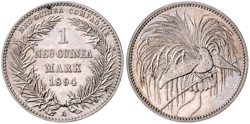 KOLONIEN, Deutsch-Neuguinea, 1 Mark 1894 A.
 st
J.705