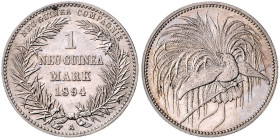 KOLONIEN, Deutsch-Neuguinea, 1 Mark 1894 A.
 st
J.705