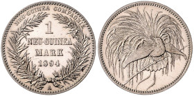 KOLONIEN, Deutsch-Neuguinea, 1 Mark 1894 A.
 leicht ber. PP
J.705; N.715; Y.5