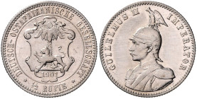 KOLONIEN, Deutsch-Ostafrika, 1/2 Rupie 1901.
 f.vz
J.712; N.722; Y.3