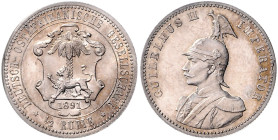 KOLONIEN, Deutsch-Ostafrika, 1/2 Rupie 1891.
 st
J.712