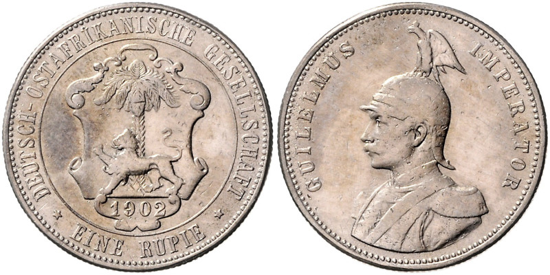 KOLONIEN, Deutsch-Ostafrika, 1 Rupie 1902.
 ss/vz
J.713; N.723; Y.4