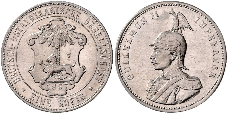 KOLONIEN, Deutsch-Ostafrika, 1 Rupie 1897.
Ware ist regelbesteuert
standard ta...