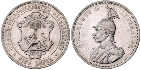 KOLONIEN, Deutsch-Ostafrika, 1 Rupie 1901.
Ware ist regelbesteuert
standard taxation
vz/st
J.713
