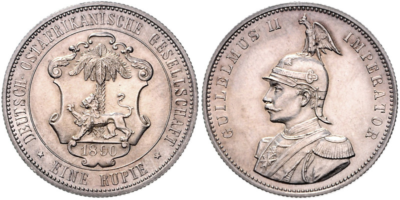 KOLONIEN, Deutsch-Ostafrika, 1 Rupie 1890.
 f.st
J.713; N.723; Y.4