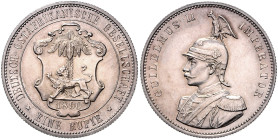 KOLONIEN, Deutsch-Ostafrika, 1 Rupie 1890.
 f.st
J.713; N.723; Y.4