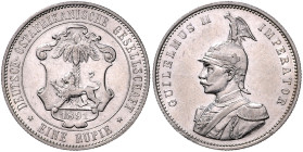 KOLONIEN, Deutsch-Ostafrika, 1 Rupie 1891. 31mm; 11,65g; 12h.
 vz
J.713