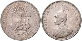 KOLONIEN, Deutsch-Ostafrika, 1 Rupie 1900. 31mm; 11,59g; 12h. Ex Künker A123, Nr.7121, 16.03.07.
 schöne Patina, ss-vz
J.713