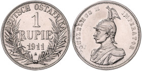 KOLONIEN, Deutsch-Ostafrika, 1 Rupie 1911 A.
 vz/st
J.722; N.738; Y.15