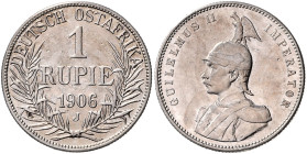 KOLONIEN, Deutsch-Ostafrika, 1 Rupie 1906 J.
 ss/vz
J.722