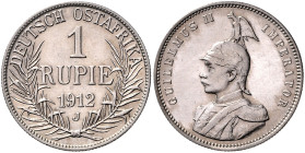 KOLONIEN, Deutsch-Ostafrika, 1 Rupie 1912 J.
 vz
J.722; N.739; Y.15