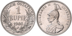 KOLONIEN, Deutsch-Ostafrika, 1 Rupie 1908 J.
 vz
J.722