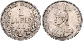 KOLONIEN, Deutsch-Ostafrika, 1 Rupie 1913 J.
 vz/st
J.722
