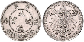 KOLONIEN, Kiautschou, 10 Cent 1909.
 vz+
J.730; N.756; Y.2
