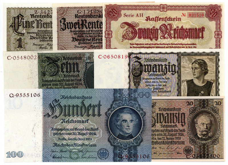 DEUTSCHES REICH BIS 1945, Ausgaben der Deutschen Rentenbank, 1923-1937, 1 Renten...