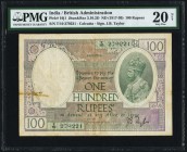 India Government of India 100 Rupees ND (1917-1930) Pick 10g Jhunjhunwalla-Razack 3.10.2C PMG Very Fine 20 Net. Issued from the Calcutta office, this ...