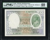 India Government of India 100 Rupees ND (1925) Pick 10q Jhunjhunwalla-Razack 3.10 PMG Extremely Fine 40. An outstanding and always popular example, fe...