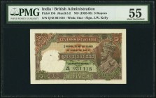 India Government of India 5 Rupees ND (1928-35) Pick 15b Jhunjhunwalla-Razack 3.5.2 PMG About Uncirculated 55. There are two varieties of these notes ...
