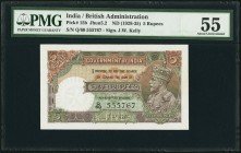 India Government of India 5 Rupees ND (1928-35) Pick 15b Jhunjhunwalla-Razack 3.5.2 PMG About Uncirculated 55. A lovely, superbly well preserved examp...