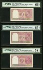 India Reserve Bank of India 2 Rupees ND (1943) Pick 17b Jhunjhunwalla-Razack 4.2.2 Three Examples PMG Choice About Uncirculated 58 EPQ; Gem Uncirculat...