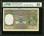 India Reserve Bank of India 100 Rupees ND (1937) Pick 20a Jhunjhunwalla-Razack 4.7.1A PMG Choice Extremely Fine 45. The earlier signature variety from...