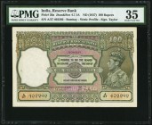 India Reserve Bank of India Bombay 100 Rupees ND (1937) Pick 20a Jhunjhunwalla-Razack 4.7.1A PMG Choice Very Fine 35. A Bombay city of issue is seen o...