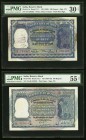 India Reserve Bank of India Four Graded Examples. 100 Rupees ND (1950) Pick 41a PMG Very Fine 30 Net, adhesive, annotations, stamp ink; 100 Rupees ND ...