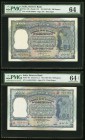 India Reserve Bank of India 100 Rupees ND (1957-62) Pick 43b Jhunjhunwalla-Razack 6.7.3.2; 43c Jhunjhunwalla-Razack 6.7.3.2 PMG Graded Choice Uncircul...