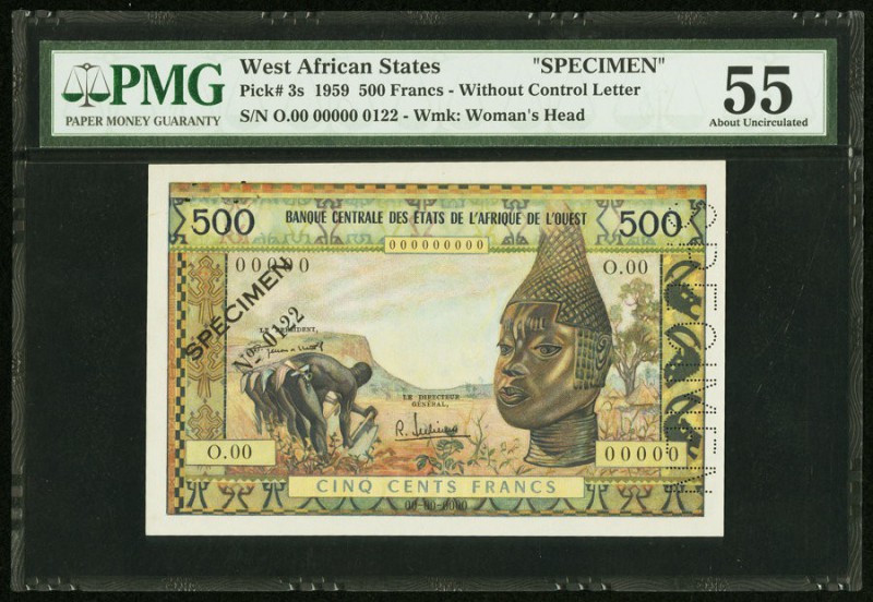 West African States Banque Centrale des Etats de L'Afrique de L'Ouest 500 Francs...